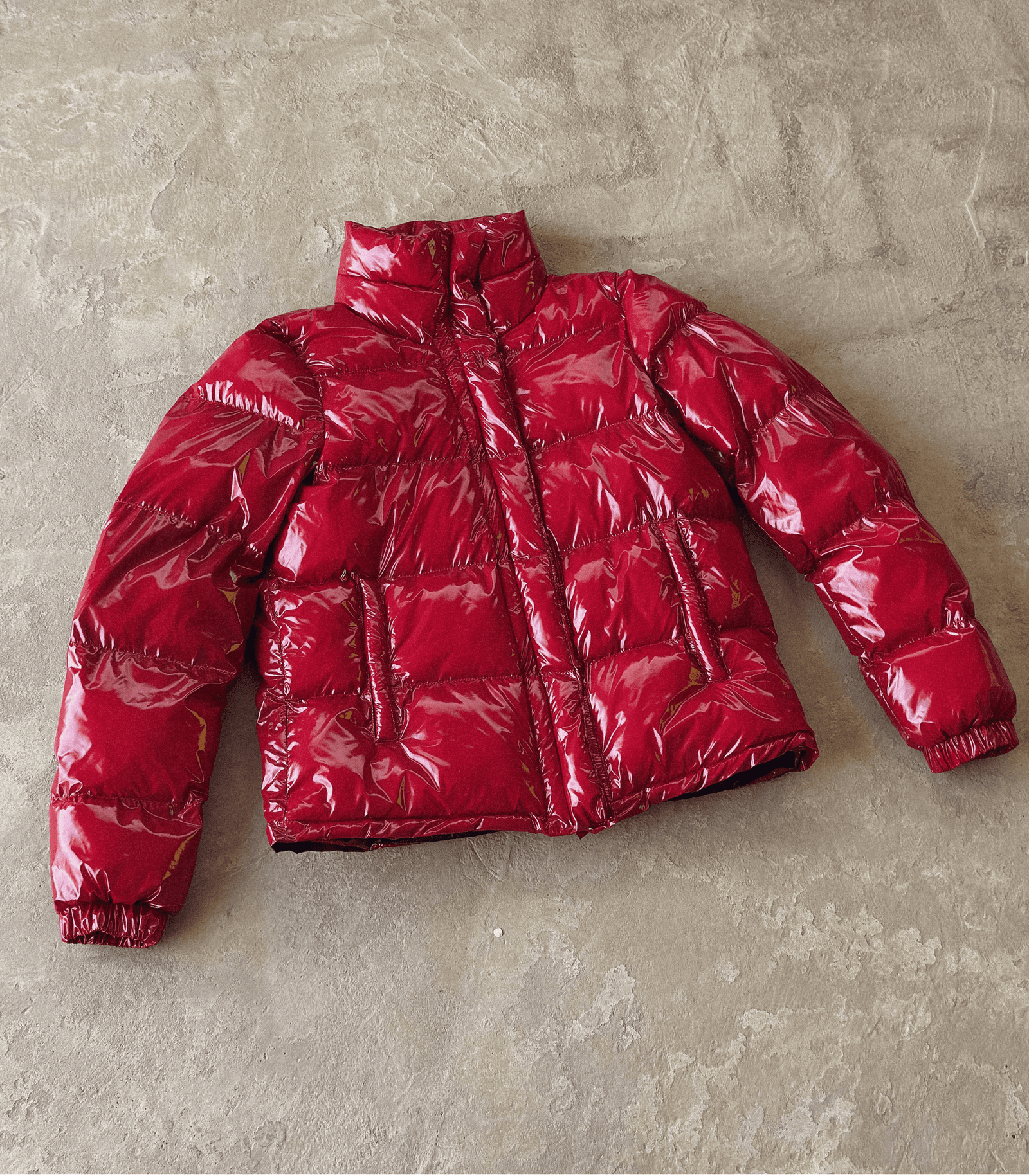 Red Puffer Jacket - Image 1