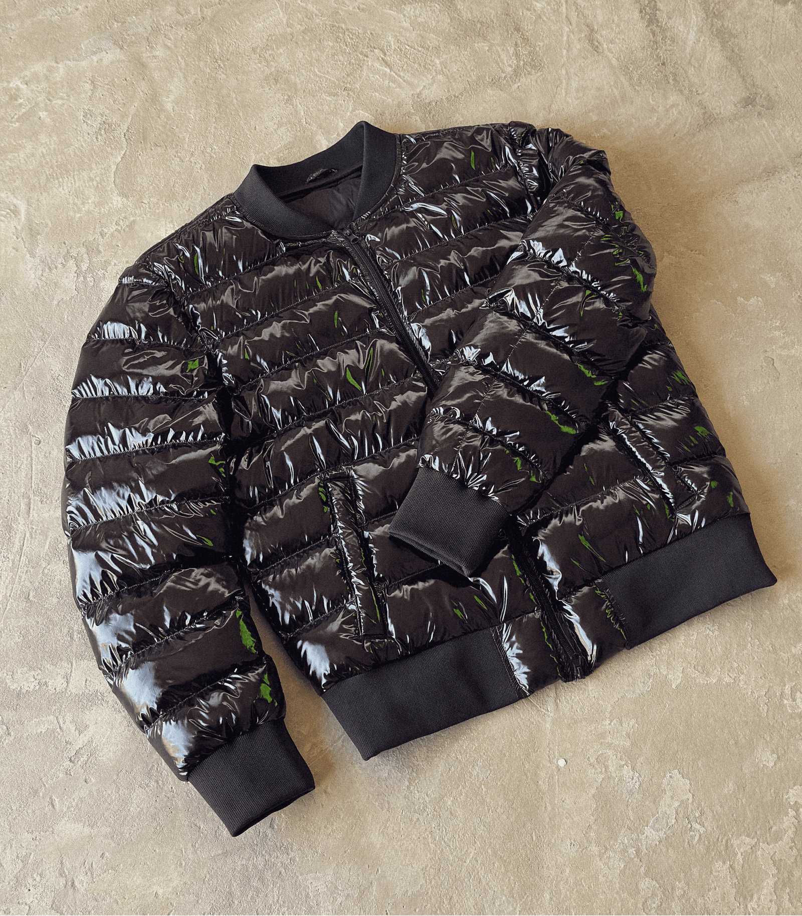 Black Puffer Jacket - Image 1